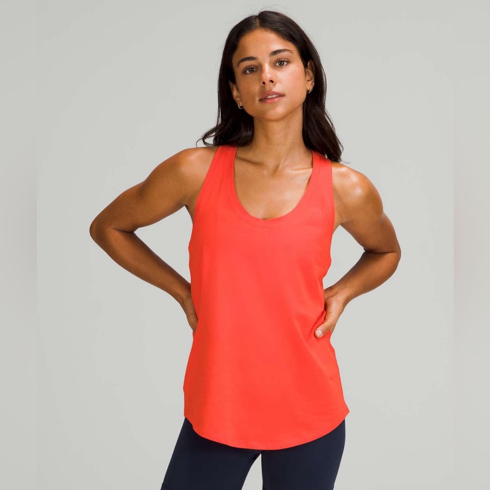 🦊PRE-LOVED🦊 LULULEMON Love Racerback Tank Top Coral Orange Color